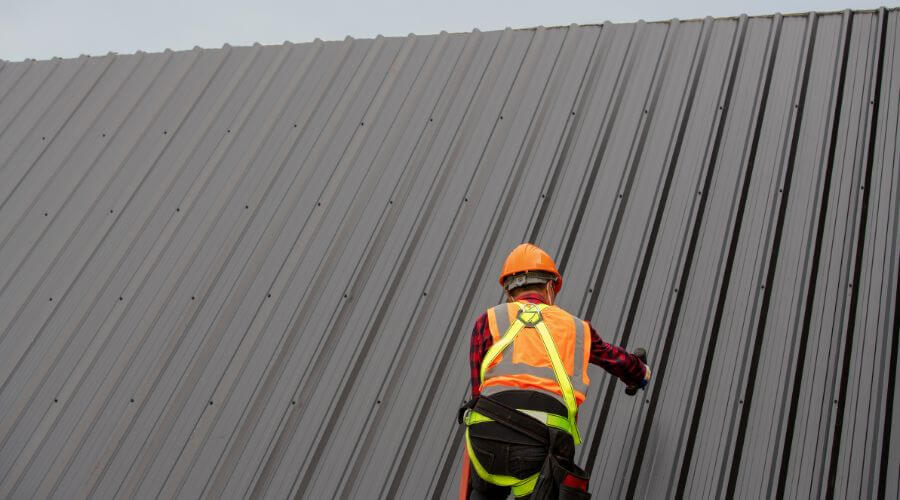 Professional gutter cleaning in De Land, IL